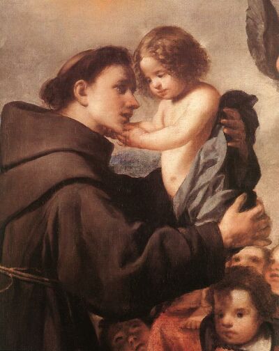 St. Anthony of Padua with the Christ Child, by Antonio de Pereda