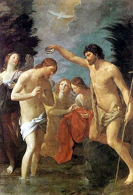 Baptism of Christ, by Guido Reni, 1623